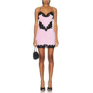 Alexander Wang Pink Lace Sweetheart Neckline Mini Dress Size 4